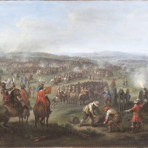 Peeter Snayers (?) - Bitva na Bílé Hoře dne 8. listopadu 1620 (Ingolstadt, Bayerisches Armeemuseum), asi 20. léta 17. století, olej na plátně.